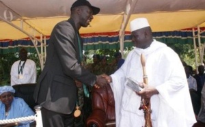 Fallou Dieng reçu par Yaya Jammeh à Kanilay