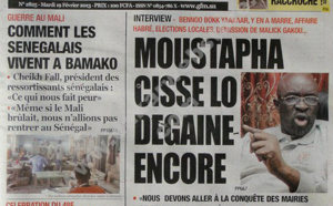 A la Une du Journal L'Observateur du mardi 19 février 2013