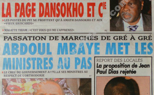 A la Une du Journal L'As du mardi 19 février 2013