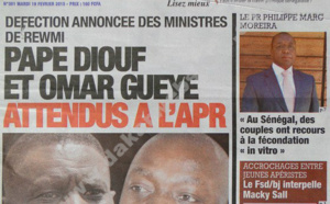 A la Une du Journal Direct Info du mardi 19 février 2013