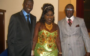 Fallou Dieng avec Ngoné Ndiaye Guéwel à Londres