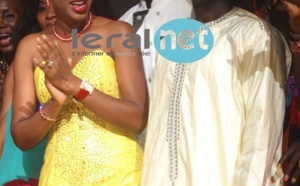 Ngoné Ndour et Pape Diouf très joyeux 