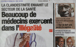 A la Une du Journal Direct Info du lundi 25 janvier 2013