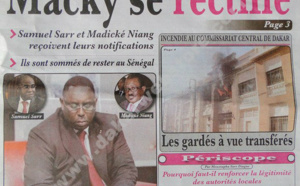 A la Une du Journal L'Office du lundi 25 janvier 2013
