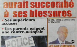 A la Une du Journal Rewmi du lundi 25 janvier 2013