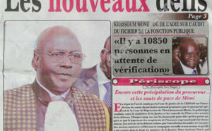 A la Une du Journal L'Office du mardi 26 février 2013