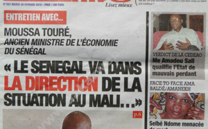 A la Une du Journal Direct info du mardi 26 février 2013