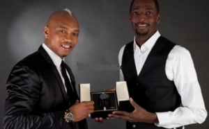 El Hadji Diouf ambassadeur des montres Louis Chevrolet