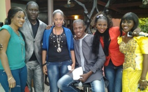 Aida Samb et Ibrahima Mbaye Sopé en complicité avec des animateurs de Canal Infos 