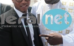 Le footballeur El Hadj Diouf avec l'ancien ministre Ibrahima Sall