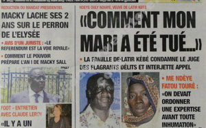 A la Une du Journal L'Observateur du Samedi 02 mars 2013