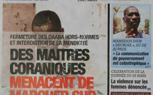 A la Une du Journal Direct Info du vendredi 08 Mars 2013