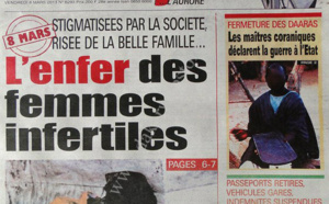 A la Une du Journal Walfadjri du vendredi 08 Mars 2013