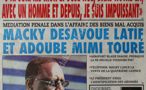 A la Une du Journal L'As du vendredi 08 Mars 2013