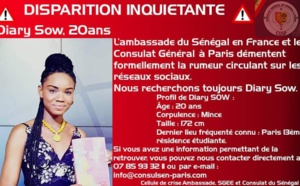"DIARY SOW RETROUVÉE ": L'Ambassade et le Consulat du Sénégal à Paris démentent