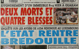 A la Une du Journal L'As du lundi 11 mars 2013