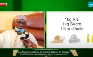 Urgent : La déclaration de Serigne Babacar Sy Mansour , Khalif des Tidianes