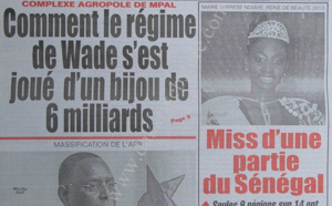 A la Une du Journal Le Populaire du mercredi 13 mars 2013