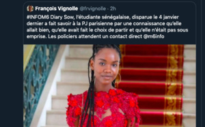 Disparition : Ce que Diary Sow aurait dit à la police française selon la chaîne française, M6 France