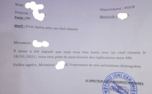 Usine Twyford: "Attaqué avec une barre de fer par un Chinois, un travailleur sénégalais menacé de licenciement"