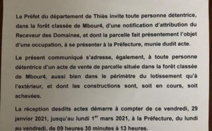 Affaire Mbour 4: Le préfet de Thiès fait bouger les choses