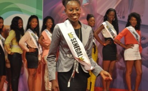 Youma Sall lors de la finale Miss West Africa à Praia