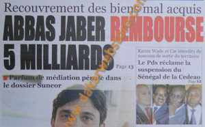 A la Une du journal Le Quotidien du Samedi 30 mars 2013