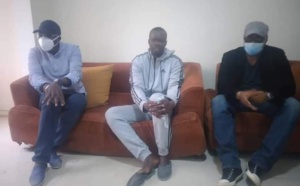 Photos: Khalifa Sall et Barthélémy Dias chez Ousmane Sonko