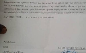 Twyford de Sindia: Les travailleurs en cessation de travail