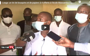 Louga: Un lot de livres et de papiers A4 offerts à l'école Massamba Siga Diouf par les anciens élèves