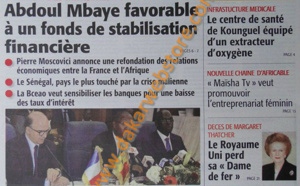 A la Une du Journal Le Soleil du mardi 09 Avril 2013