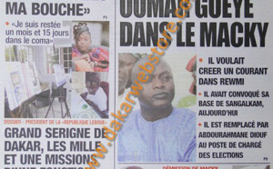 A la Une du Journal L'Observateur du mardi 09 Avril 2013
