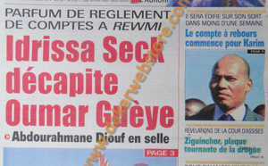 A la Une du Journal Walfadjri du mardi 09 Avril 2013