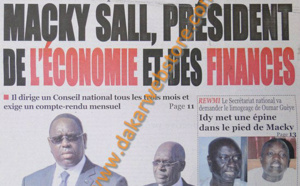 A la Une du Journal Le Quotidien du samedi 13 Avril 2013