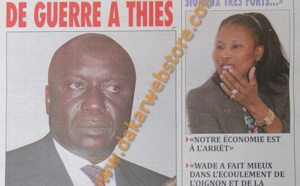 A la Une du Journal L'As du samedi 13 Avril 2013