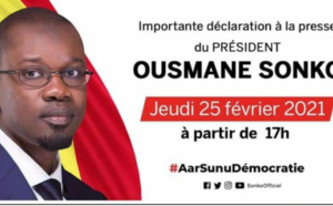 URGENT ! Audition Adji Sarr: Ousmane Sonko en Direct