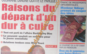 A la Une du Journal Walfadjri du mardi 23 Avril 2013