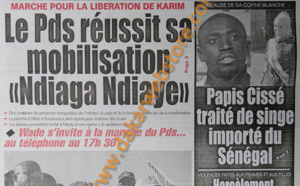 A la Une du Journal Le Populaire du mercredi 24 Avril 2013