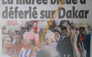 A la Une du Journal Rewmi du mercredi 24 Avril 2013