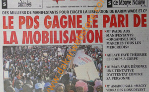A la Une du Journal L'As du mercredi 24 Avril 2013