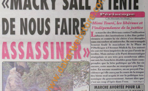 A la Une du Journal L'Office du mercredi 24 Avril 2013