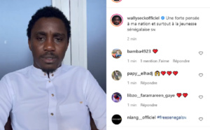Pour un retour de la paix, Wally Seck s’adresse aux jeunes, aux forces de l’ordre, aux autorités…