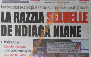 A la Une du Journal Le Quotidien du jeudi 25 Avril 2013