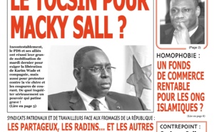 Voici la UNE de votre journal le TEMOIN