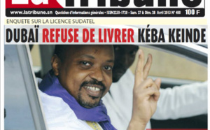 A la Une du Journal La Tribune du samedi 27 Avril 2013
