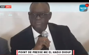 EN DIRECT: Point de Presse de Me El Hadji Diouf sur LERAL TV