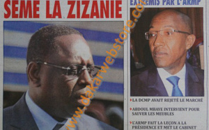 A la Une du Journal L'As du lundi 29 Avril 2013