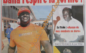 A la Une du Journal Sunu Lamb du lundi 29 Avril 2013