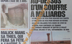 A la Une du Journal L’Observateur du mardi 30 Avril 2013 
