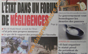 A la Une du Journal Le Quotidien du mardi 30 Avril 2013